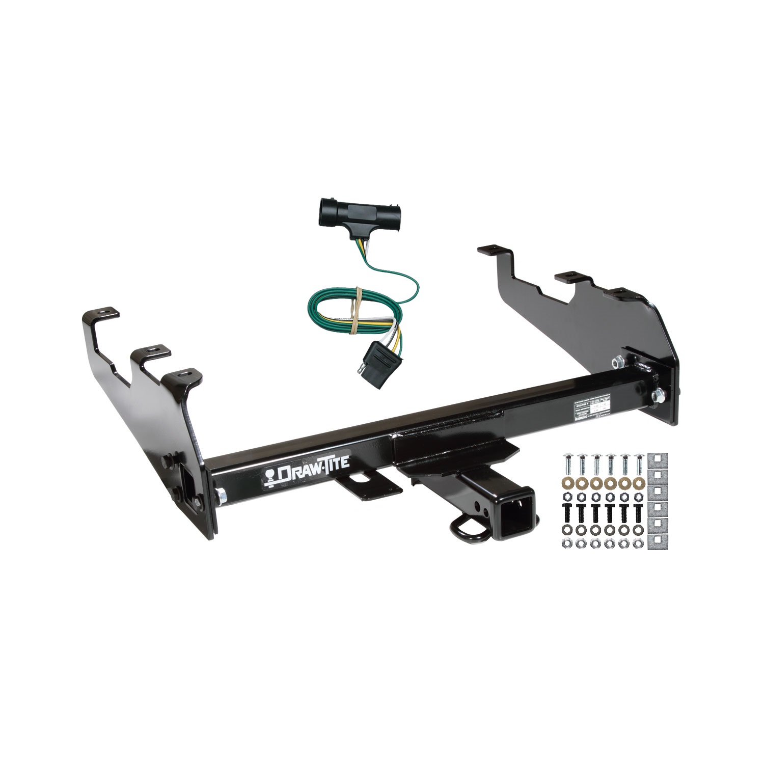 1975-1978 GMC C15 w/Deep Drop Bumper Draw-tite Class 3 Trailer Hitch, 2 Inch Square Receiver Bundle w/ Plug-n-Play T-One Wiring Harness thumbnail 0