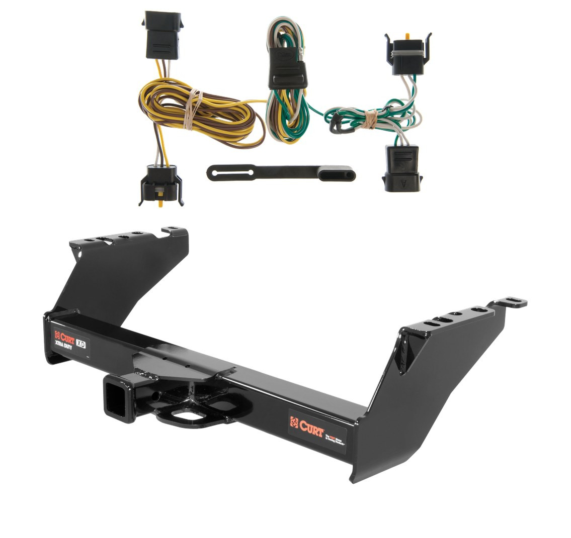 1997 Ford F-150 Excluding 10" drop bumper, old body Curt 2", Class 5 Trailer Tow Hitch + 4-flat Wiring Kit 15300 thumbnail 0