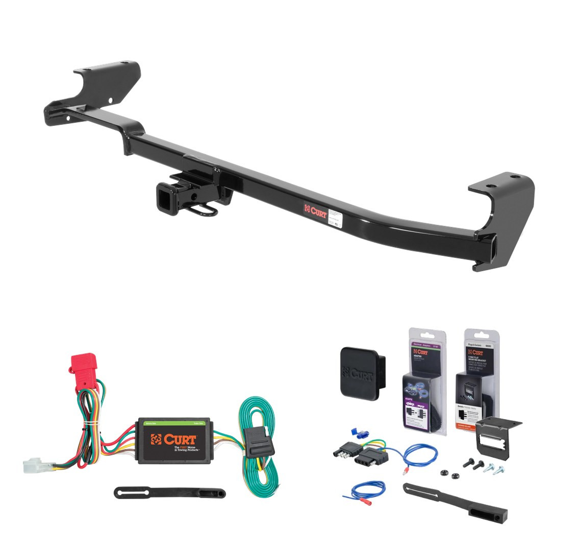 2004 Subaru Impreza Wagon Curt 1-1/4" Class 1 Trailer Tow Hitch + 5-Flat Wiring Kit Tow Boat/Utility Trailer with Surge Brakes 11318 thumbnail 0