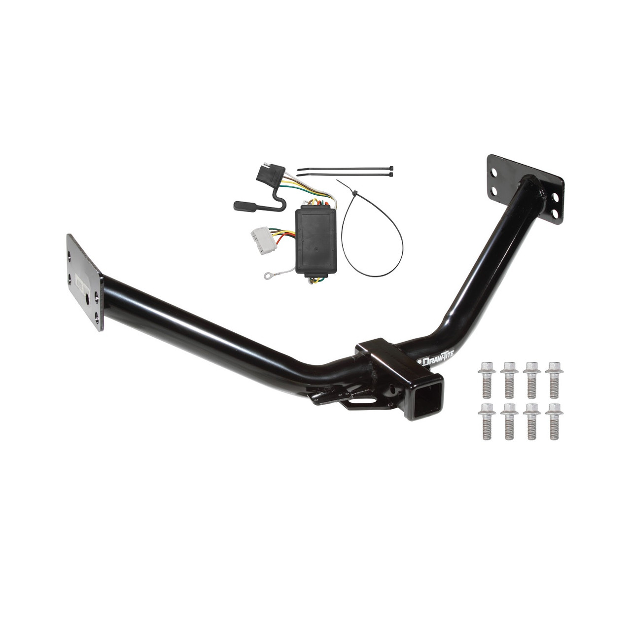 2013-2013 Acura MDX Except w/Full Size Spare Tire or w/Rear Sport Bumper Option Draw-tite Class 3 Trailer Hitch, 2 Inch Square Receiver Bundle w/ Plug-n-Play T-One Wiring Harness thumbnail 0