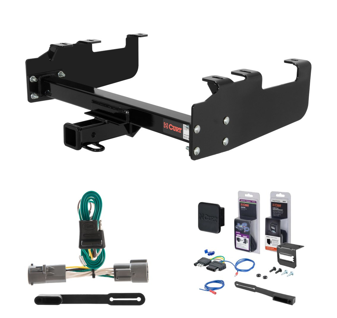1987 - 1996 Ford F-250 Old body with 10" drop bumper, excluding 1973 - 1979 crew cab Excluding flareside bed Curt 2" Class 3 Trailer Tow Hitch + 5-Flat Wiring Kit Tow Boat/Utility Trailer with Surge Brakes 13099 thumbnail 0