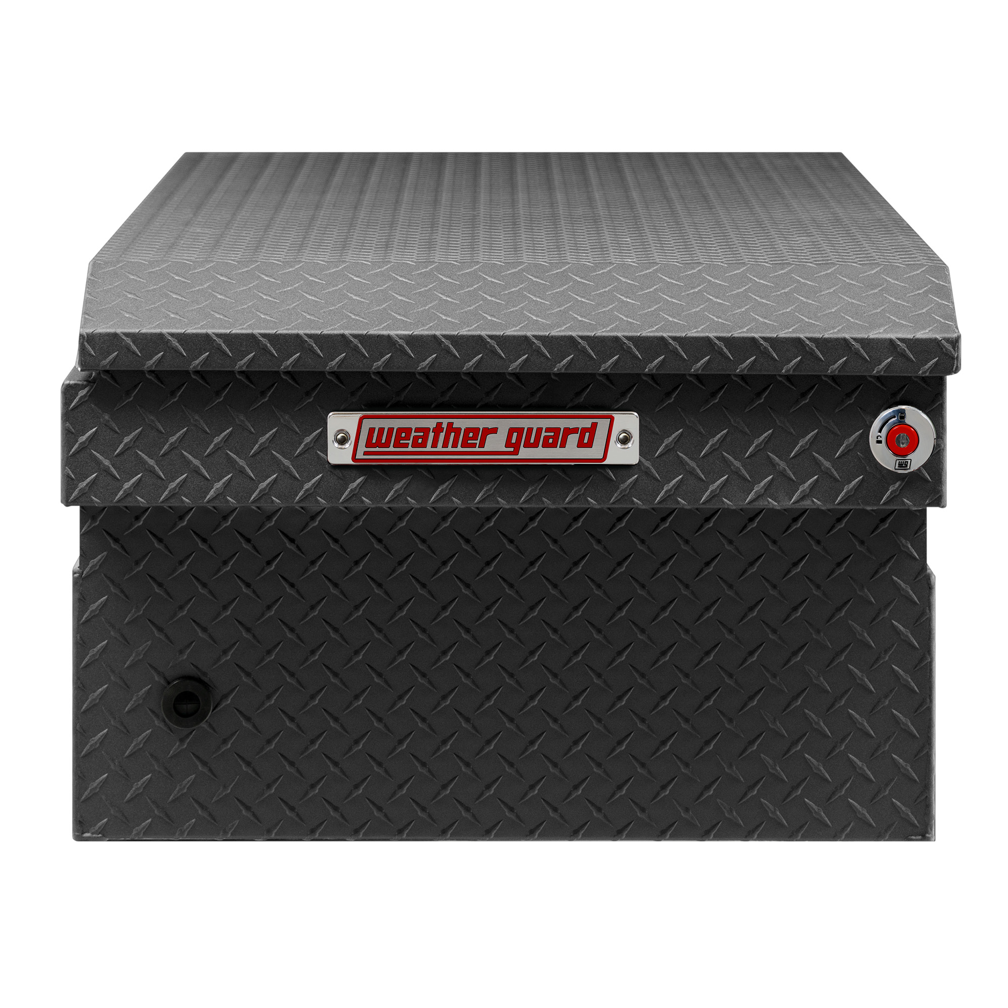 WEATHER GUARD 117-52-04 Full Extra Wide Aluminum Saddle Box, 15.5 cu ft, Textured Matte Black, Tamper Resistant Lock thumbnail 6