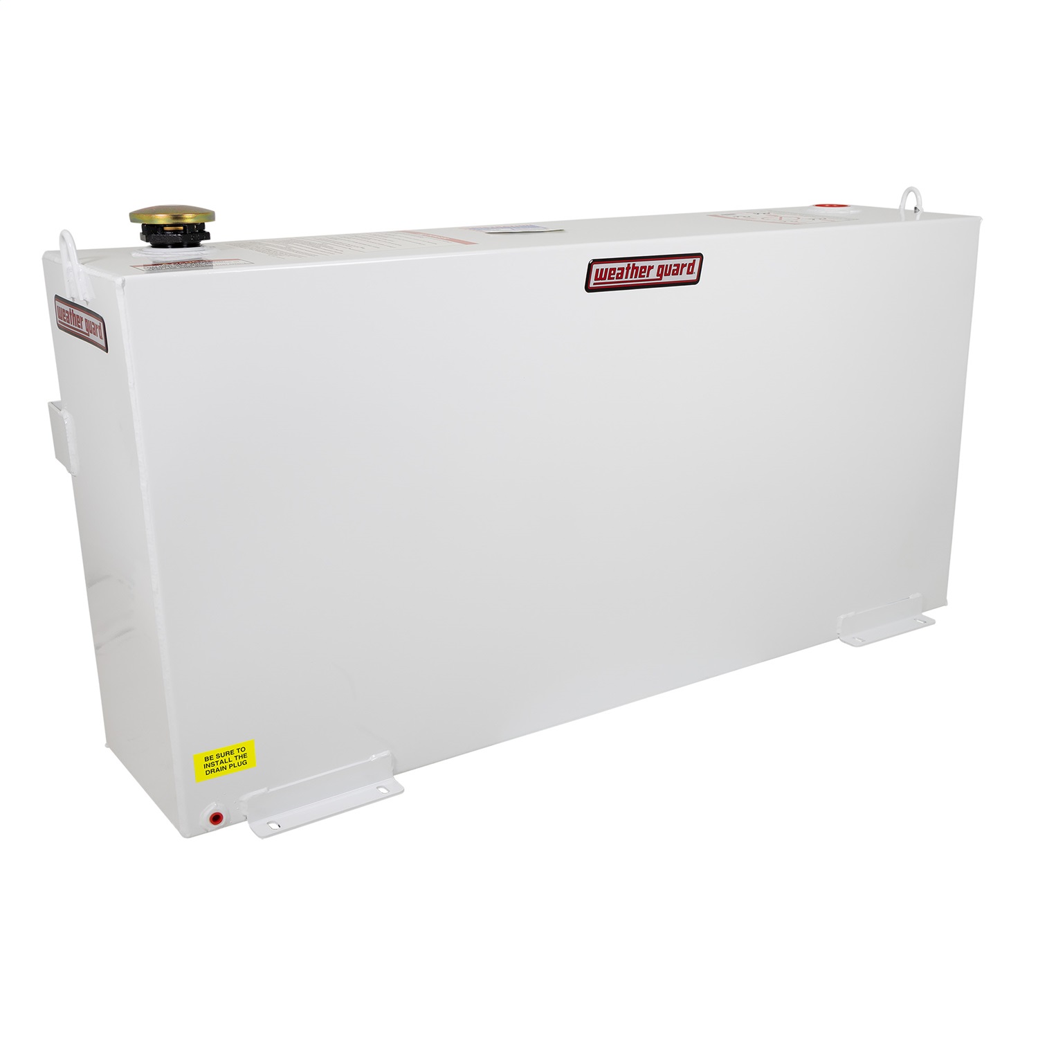 WEATHER GUARD 50 Gal. Column Transfer Tank 359-3-02, Bright White Steel Diesel/Hydraulic Fluid Tank thumbnail 0