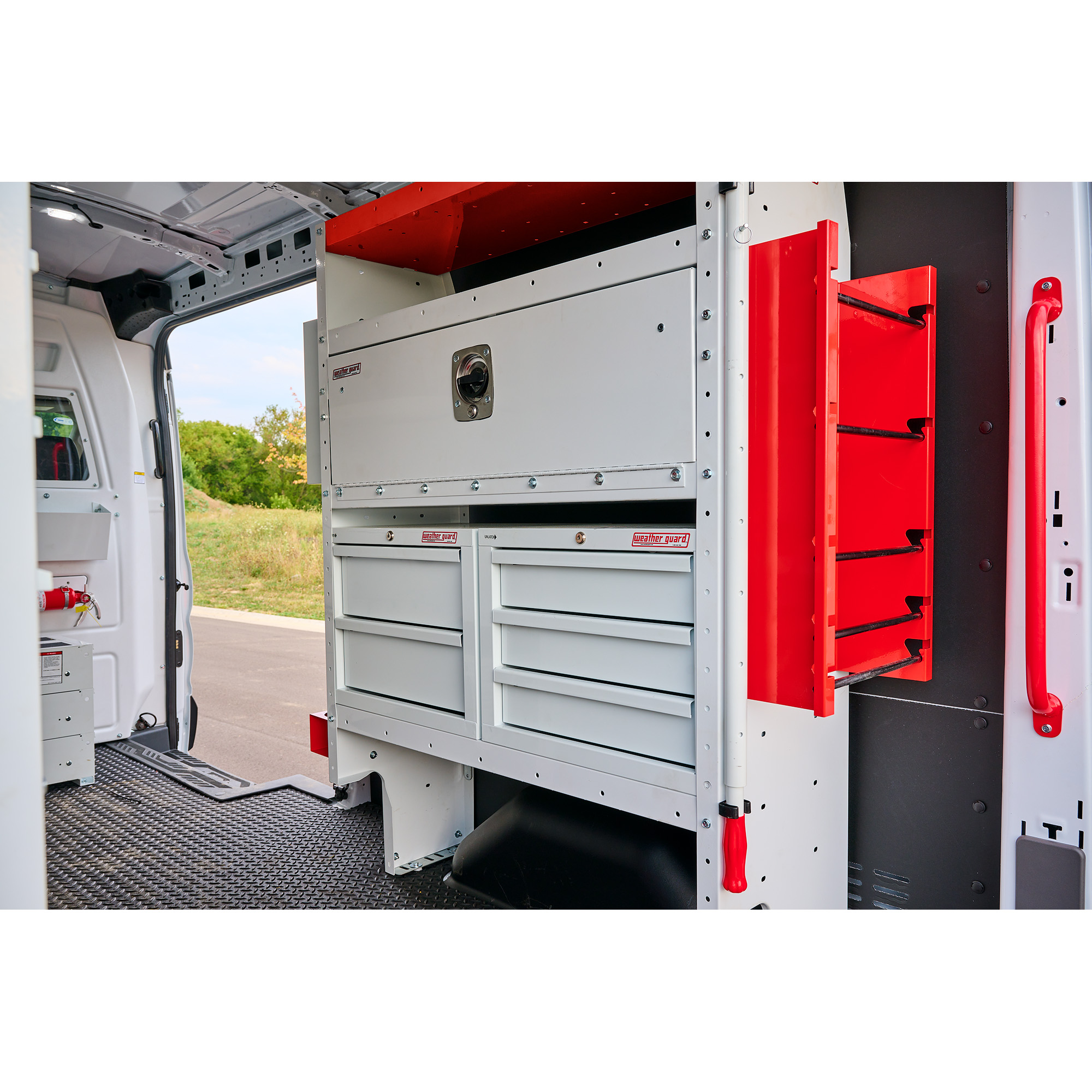 WEATHER GUARD 9045-3-03 Secure Storage Module Cabinet, Five 5 Drawer Van Storage System thumbnail 1
