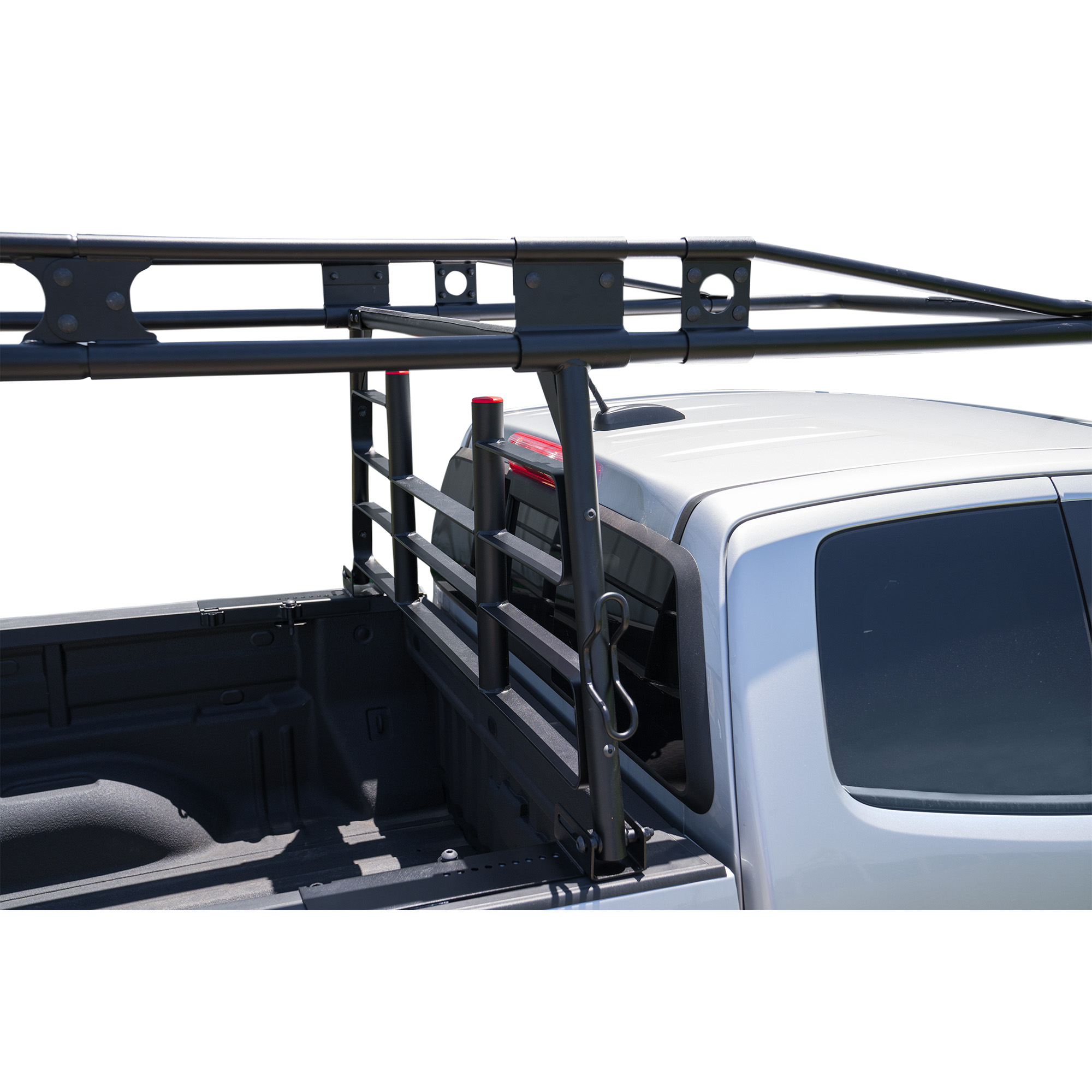 Weather Guard 1000 lbs, 33.38" H x 127.82" L Compact Steel Truck Rack 1345-52-02, No-Drill Bed Rail Mount thumbnail 1