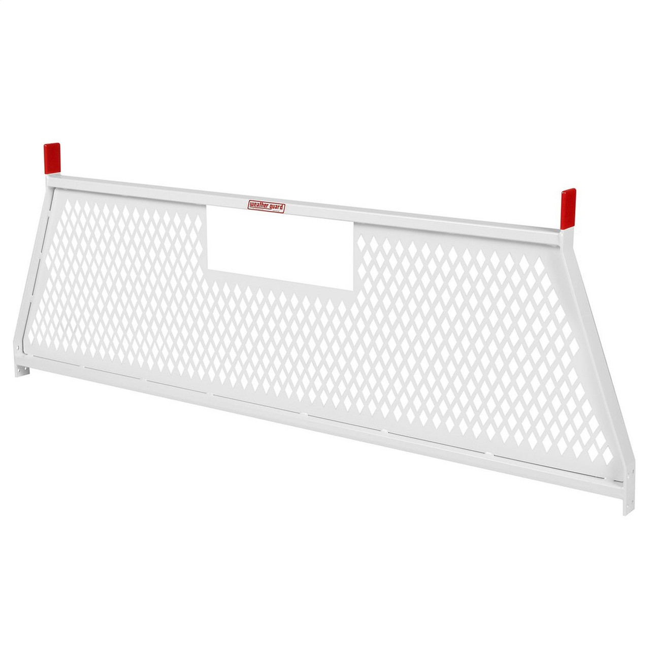 Weather Guard 1906-3-02 Cab Protector, 27.5" H x 71.5" L Steel Headache Rack, White Powder Coat, Bed Rail Mount thumbnail 0
