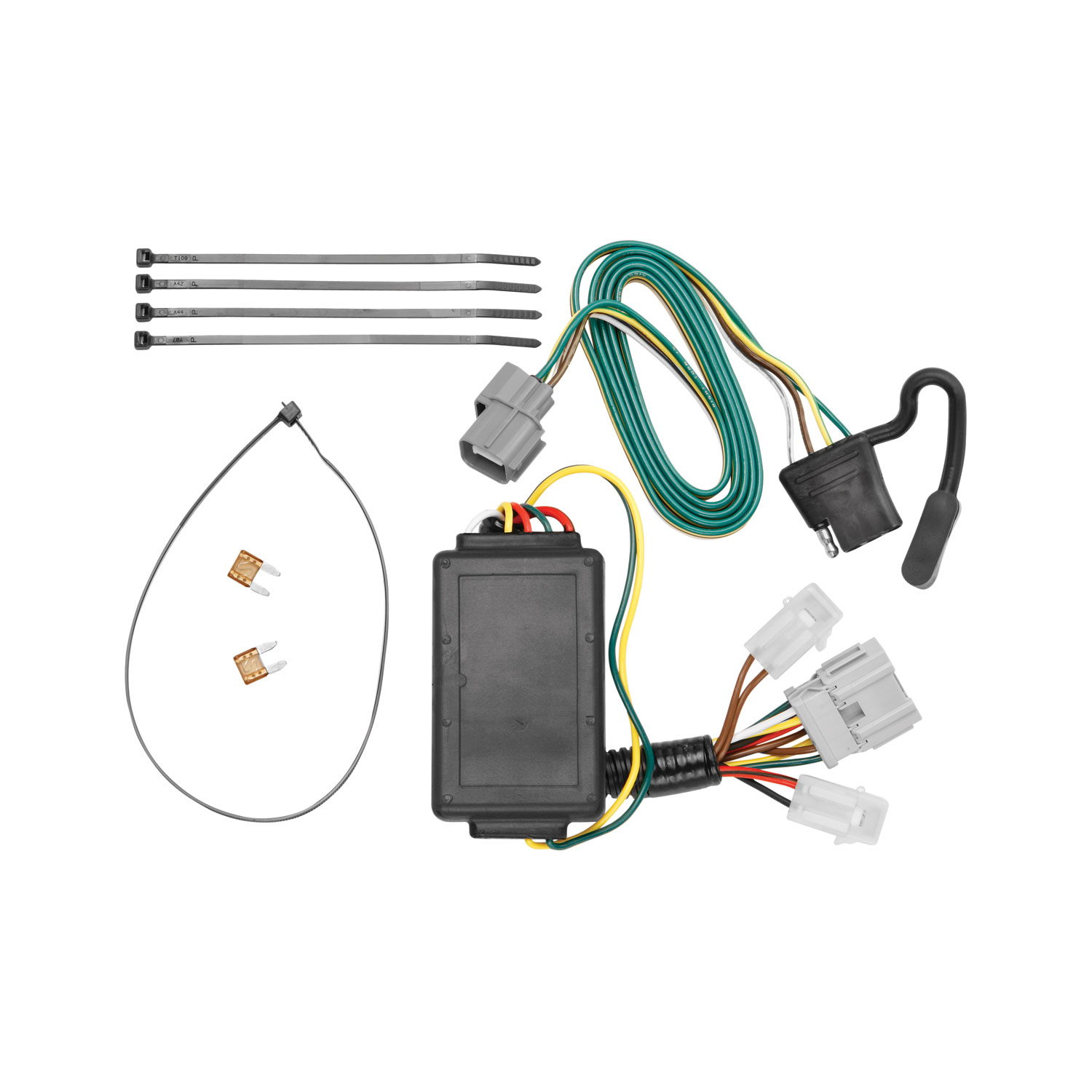 2007-2010 Honda Element SC Draw-tite Class 3 Trailer Hitch, 2 Inch Square Receiver Bundle w/ Plug-n-Play T-One Wiring Harness thumbnail 1