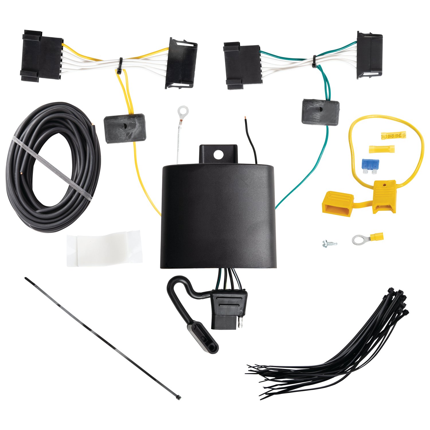2019-2021 Mercedes-Benz Sprinter 2500 w/Factory Step Bumper Excluding Models w/30-3/8 Frame Width Draw-tite Class 3 Trailer Hitch, 2 Inch Square Receiver Bundle w/ Plug-n-Play T-One Wiring Harness thumbnail 1