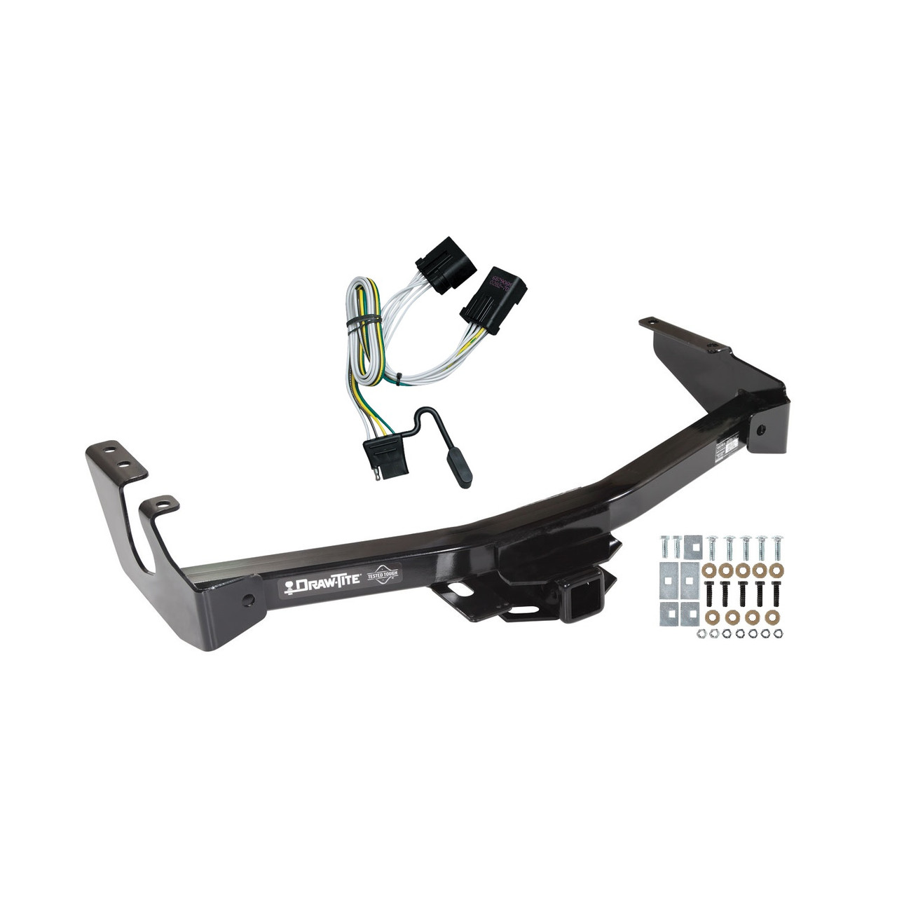 2001-2003 Dodge Ram 2500 Van Except w/Factory Step Bumper Draw-tite Class 4 Trailer Hitch, 2 Inch Square Receiver Bundle w/ Plug-n-Play T-One Wiring Harness thumbnail 0