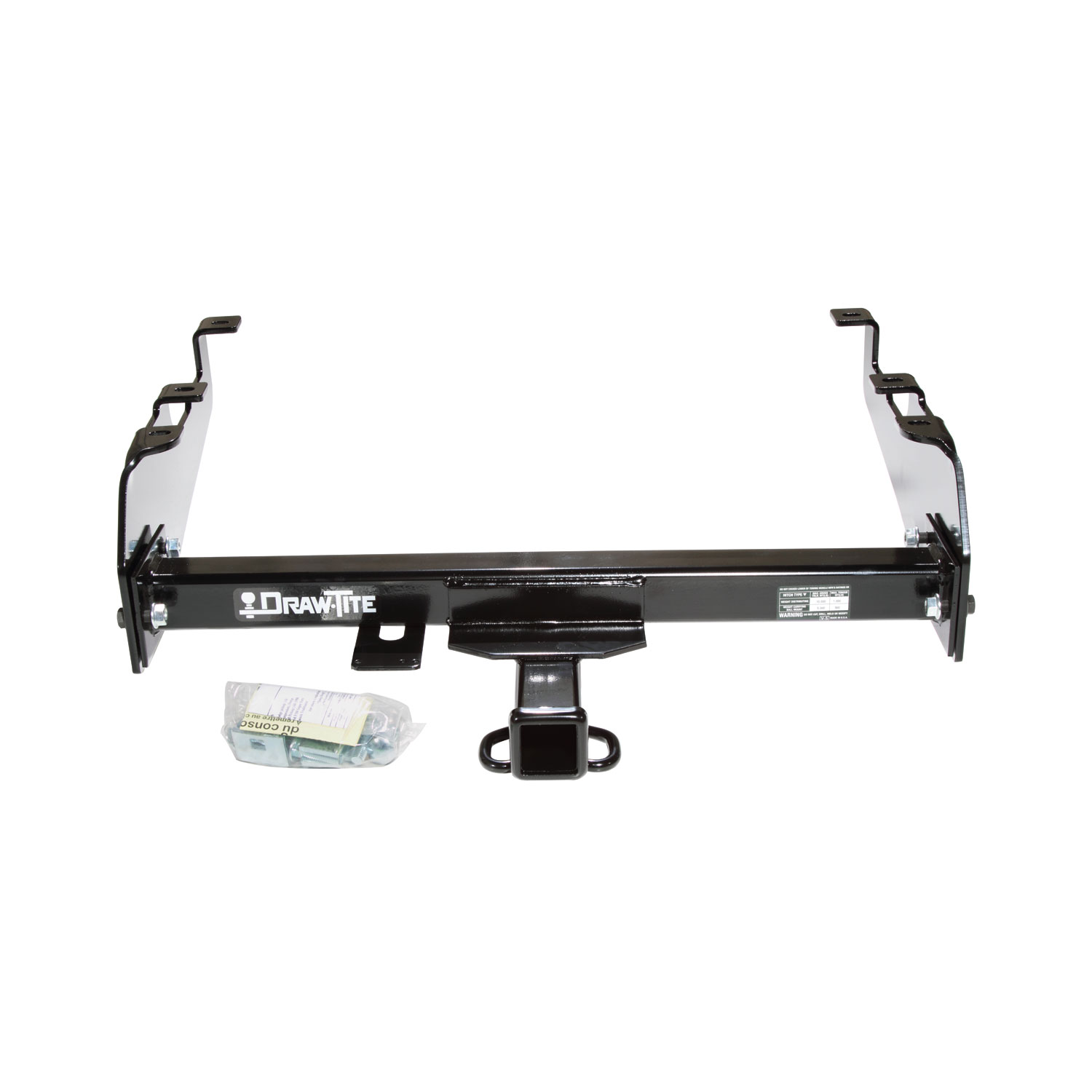 1980-1986 Ford F-350 w/Deep Drop Bumper, Except w/Custom Fascia Draw-tite Class 3 Trailer Hitch, 2 Inch Square Receiver Bundle w/ Plug-n-Play T-One Wiring Harness thumbnail 7