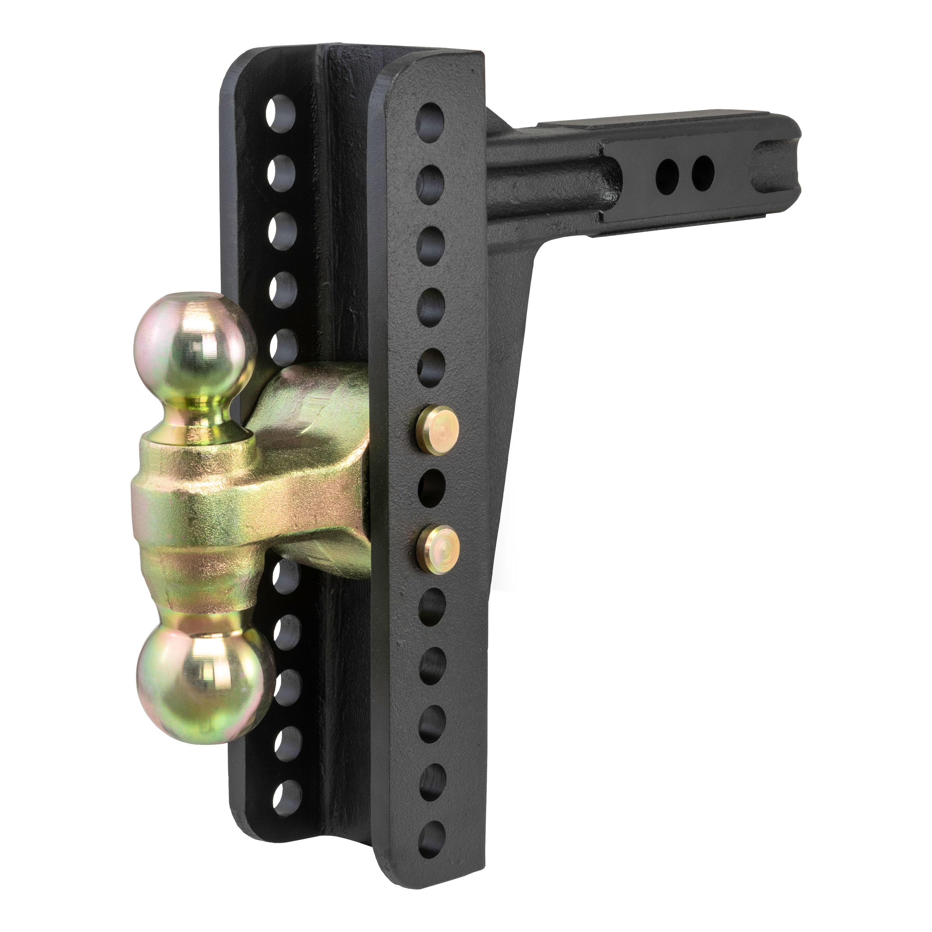 CURT 45926 Adjustable Trailer Hitch Ball Mount, 2-Inch Receiver, 10-1/8-Inch Drop, 2 and 2-5/16-Inch Balls, 14,000 lbss